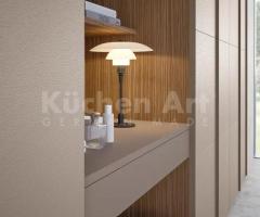 Armoire avec Niche Modulable et portes en cuir | Élégance et Fonctionnalité - 7