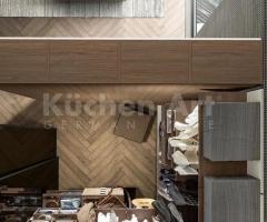 Dressing moderne d'Angle avec Portes Coulissantes en Verre Sombre | Luxe et Rangement Optimal - 6