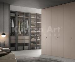 Armoire Contemporaine avec Porte en Verre Fumé et Poignée pour Rangement Élégant - 6