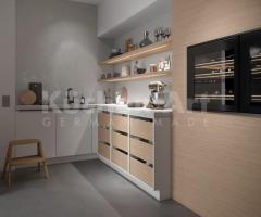 Cuisine design Scandinav avec cave à vin : Harmonie de Style et de Fonctionnalité - 3
