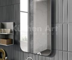 Salle de Bains moderne : Design Minimaliste avec Vasque Intégrée et Miroir R80 - 3