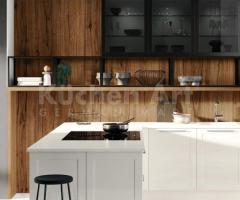 Cuisine GRANADA blanc | Brillance moderne & naturel structuré - 4