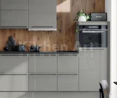 Cuisine PERFECT BRILLANT gris perle | Design épuré et contrasté - 3