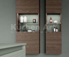 Salle de bains vert sauge & bois foncé – Design naturel & détente - 3